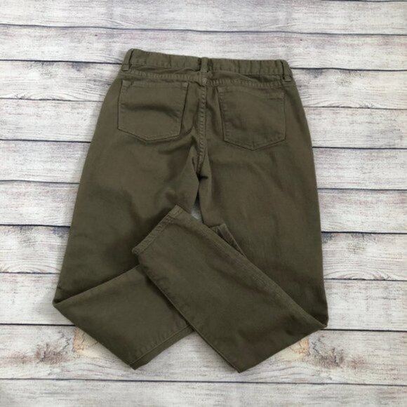 J. Crew Olive Green Toothpick Ankle Jeans Size 26 - Picture 3 of 7